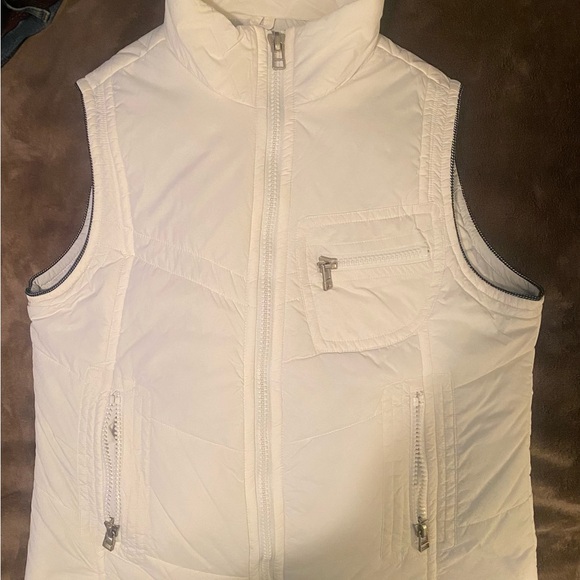 Rafaella White Puffer Vest - Picture 1 of 7